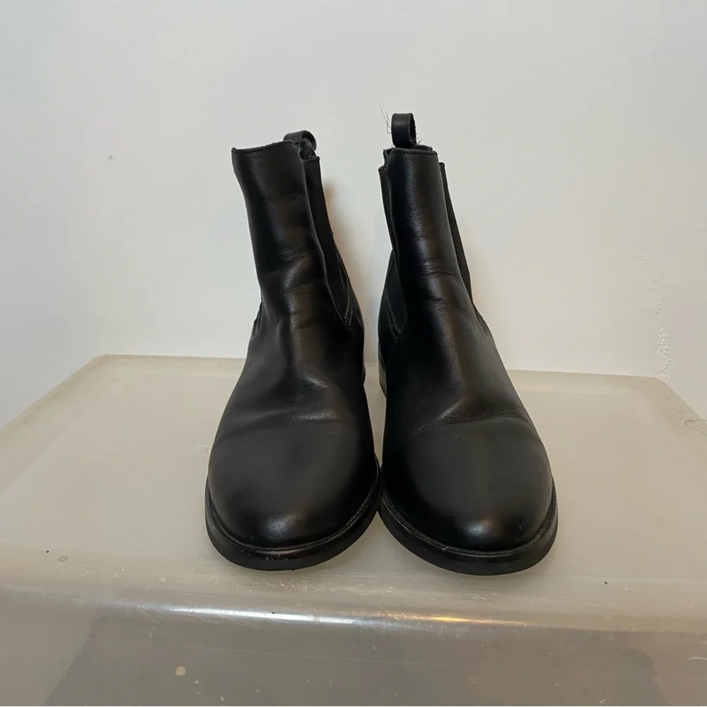 Thursday Boot Company Black Leather Chelsea Ankle Boots